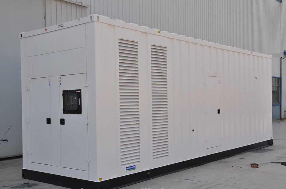 400V / 3 Phase Container Diesel Generator , CUMMINS Diesel Generator 1500 KVA
