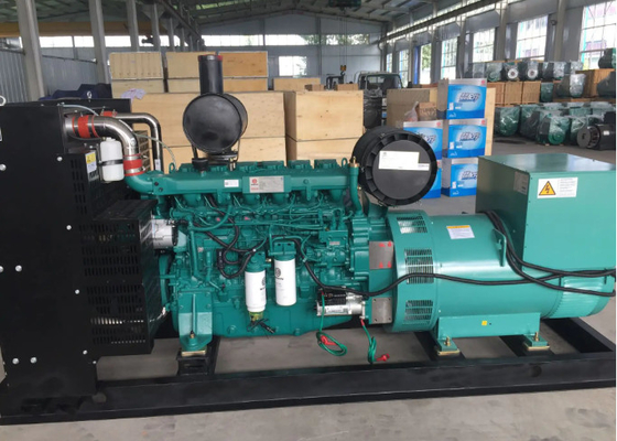 500kva 400kw Open Type Weichai Diesel Genset With 8 Hours Fuel Base Tank Muffler