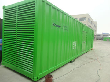 40 Feet Container Type Generator Green Color 1350KW / 1700KVA 3 Pole MCCB