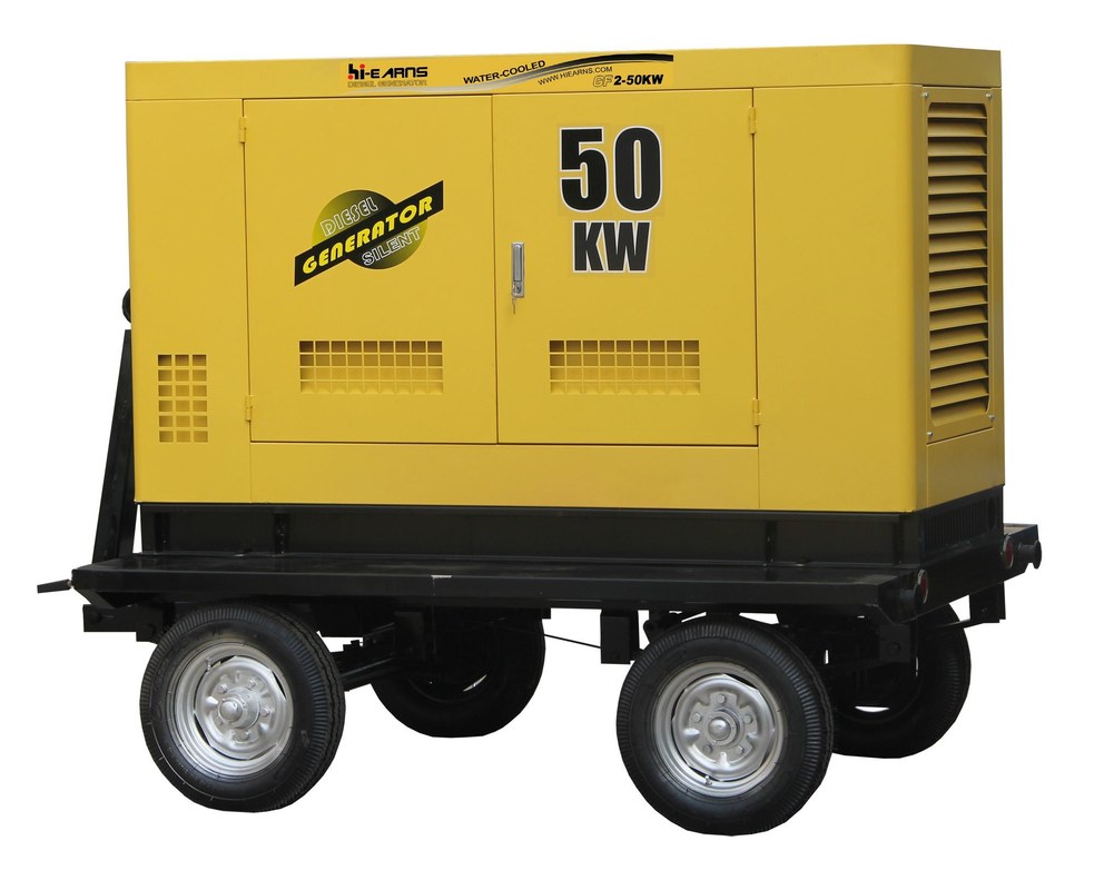 DC 24V Electric Start 50KVA 40KW Diesel Generator With Low Oil