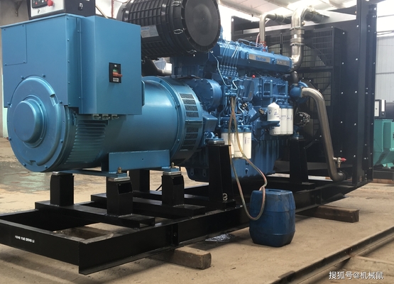 Weichai Diesel Engine Leroy Somer Generator Set Soundproof Genset Prime 500kva / 400kw