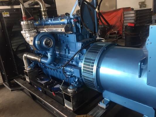 Weichai Diesel Engine Leroy Somer Generator Set Soundproof Genset Prime 500kva / 400kw