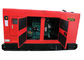 Red 50Hz PERKINS Diesel Generator Set , Mute Type PERKINS Soundproof Generator