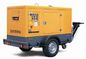 Soundproof Trailer CUMMINS Diesel Generator 250KVA / 200KW Orange Color Canopy Type
