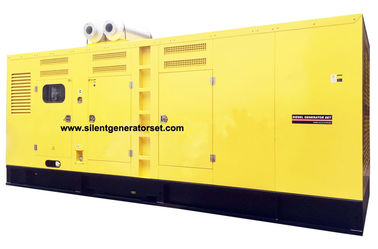 Yellow Color MITSUBISHI Diesel Engine Generator Set 50HZ 1100KW / 1375KVA